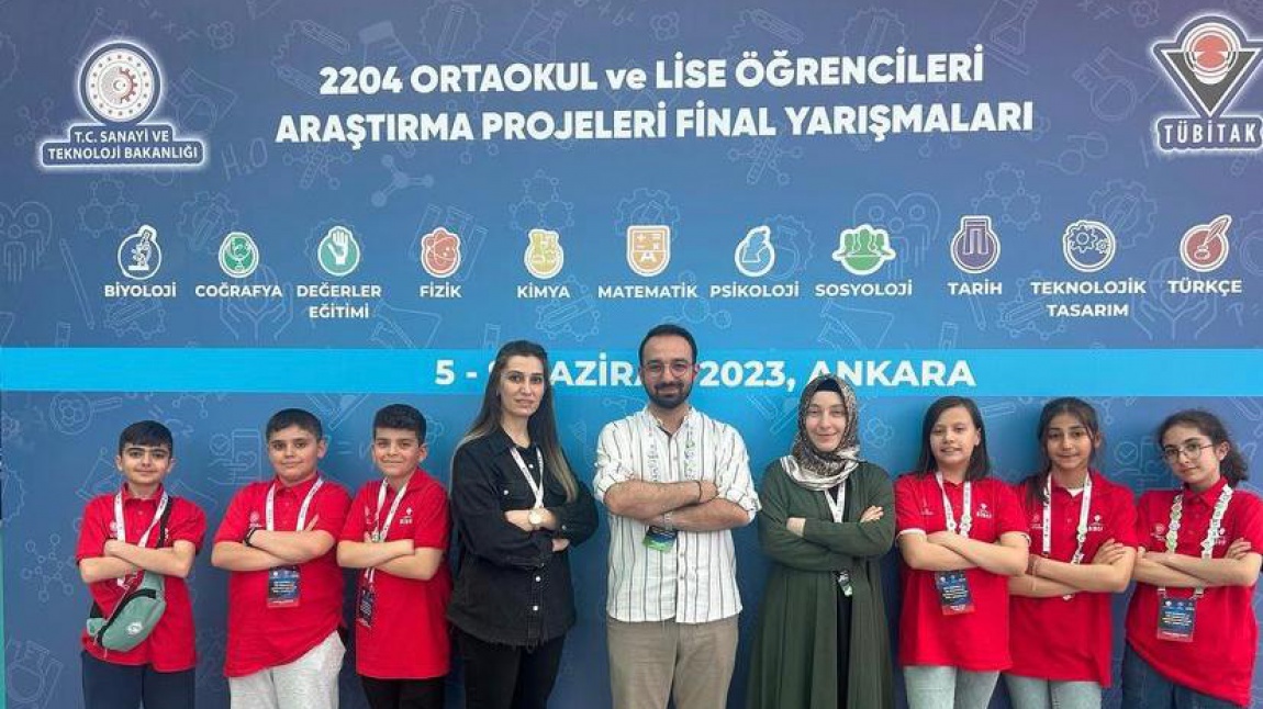 Tübitak Türkiye Finallerinde Türkiye Üçüncülüğü ve Teşvik Ödülü