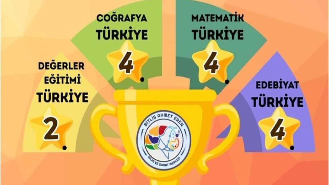 AHMET EREN BİLSEM, TÜBİTAK'TA BİTLİS'E GURUR YAŞATTI! TÜRKİYE FİNALLERİNDEN 4 ÖDÜLLE DÖNDÜK